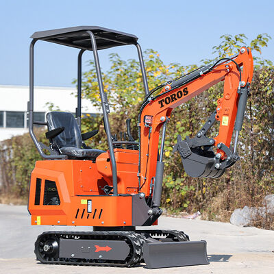 Πολυλειτουργικός εξορυκτής Toros Mini 1 τόνος Micro Digger με κινητήρα Koop