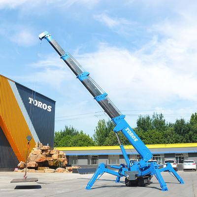 Αγορά Έγκριση EPA Small 3 Ton Spider Crane 5 Ton Crawler Crane Boom Lift online manufacture