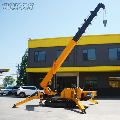 ποιότητας  Span 16.8m Narrow Space Spider Crane For Construction And Industrial Applications εργοστάσιο