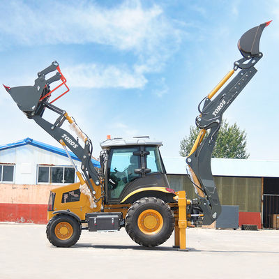 5800/7100mm Max Digging Backhoe Loader Machine High Efficiency