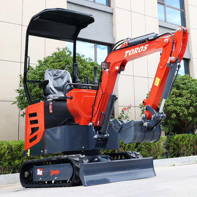 Πολυλειτουργικός εξορυκτής Toros Mini 1 τόνος Micro Digger με κινητήρα Koop
