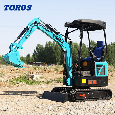19KW Toros Μίνι Εκσκαφέας Υδραυλικός 1,5 τόνων Μίνι Εκσκαφέας Οικιακή χρήση