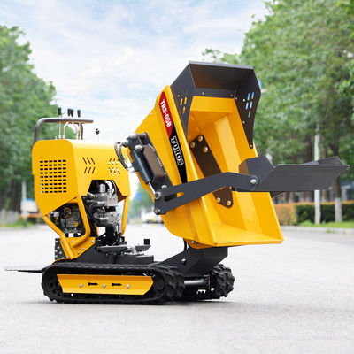 Ενσωματωμένο ένα κομμάτι αυτοφόρτωσης Mini Dumper Crawler για εργασία γης