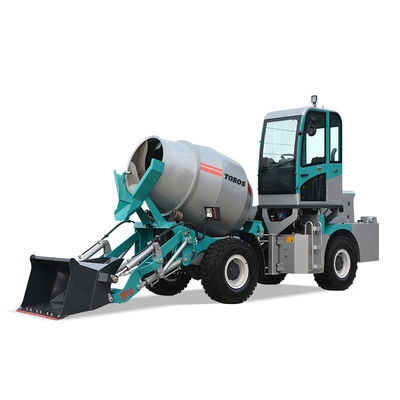 Μπλε 4*2 PLC Control Concrete Mixer Truck 0-14r/min για μεσαίου μεγέθους έργα