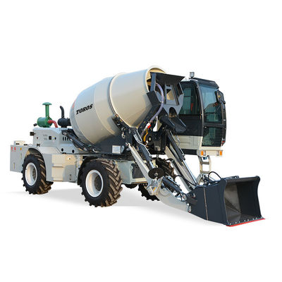 Μπλε 4*2 PLC Control Concrete Mixer Truck 0-14r/min για μεσαίου μεγέθους έργα