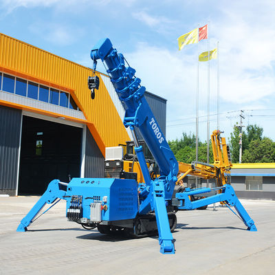 Έγκριση EPA Small 3 Ton Spider Crane 5 Ton Crawler Crane Boom Lift