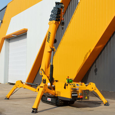 Έγκριση EPA Small 3 Ton Spider Crane 5 Ton Crawler Crane Boom Lift