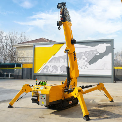 Έγκριση EPA Small 3 Ton Spider Crane 5 Ton Crawler Crane Boom Lift