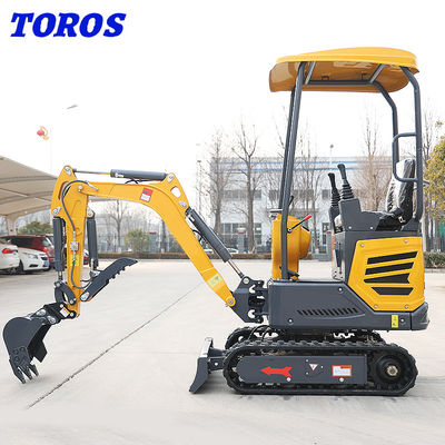 Κινέζικο Κίτρινο 1,2 τόνων Micro Mini Digger Προσαρμογή αποδεκτή