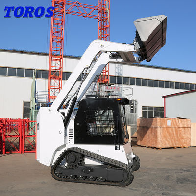 Πολυλειτουργικό Μίνι Backhoe Track Skid Steer Loader Με κινητήρα ντίζελ