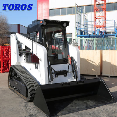 Πολυλειτουργικό Μίνι Backhoe Track Skid Steer Loader Με κινητήρα ντίζελ