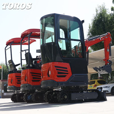 930 mm πλάτος πλαισίου Μίνι υδραυλική εξορυκτική μηχανή 1,2 τόνους χαμηλή κατανάλωση