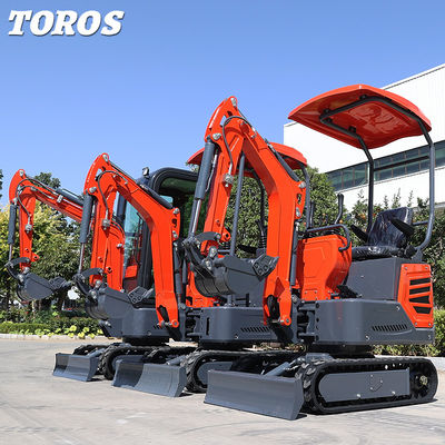 Ρυθμιζόμενη ταχύτητα Mini Crawler Excavator 1.2T για έργα μικρής κλίμακας