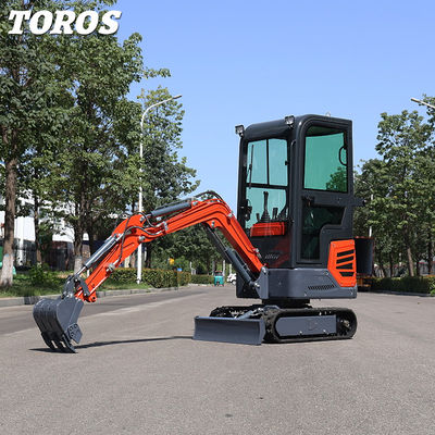 Ελαφρύ Mini Crawler Excavator Max. Ψηλό βάθος σκάψης 1655mm