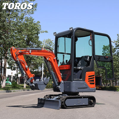 Ελαφρύ Mini Crawler Excavator Max. Ψηλό βάθος σκάψης 1655mm
