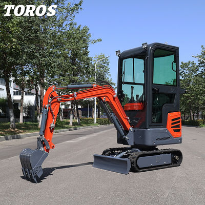 Ελαφρύ Mini Crawler Excavator Max. Ψηλό βάθος σκάψης 1655mm