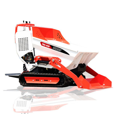 Λευκό κόκκινο 500kg Stand on Mini Dumper for Agriculture Easy Maintenance