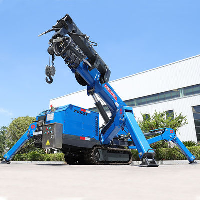 Προσαρμόσιμος Small Spider Crane 3t Mini Crawler Crawler Crane 16,8m Span