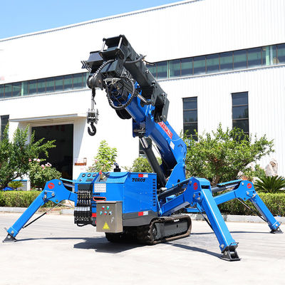 Προσαρμόσιμος Small Spider Crane 3t Mini Crawler Crawler Crane 16,8m Span