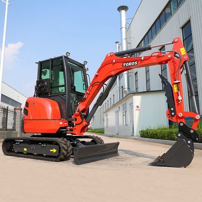 Μίνι εκσκαφέας Toros 3,5 τόνων με κινητήρα Kubota Micro Digger Mult Functions bagger