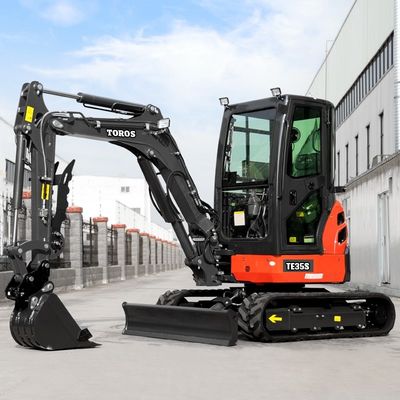 Μίνι εκσκαφέας Toros 3,5 τόνων με κινητήρα Kubota Micro Digger Mult Functions bagger