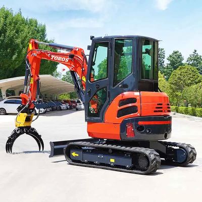 Μίνι εκσκαφέας Toros 3,5 τόνων με κινητήρα Kubota Micro Digger Mult Functions bagger
