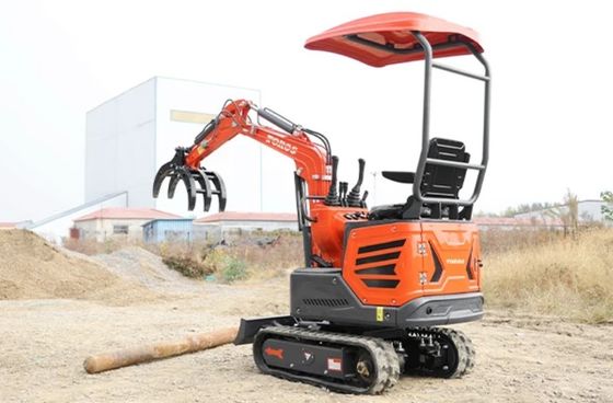 Μίνι εκσκαφέας 1200kg βάρος λειτουργίας, κινητήρας Kubota