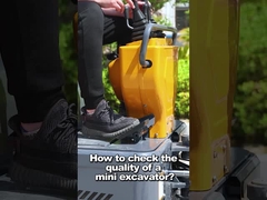1200kg Κλειστή καμπίνα Diesel Compact Mini Digger 30° Μέγιστη διαβάθμιση